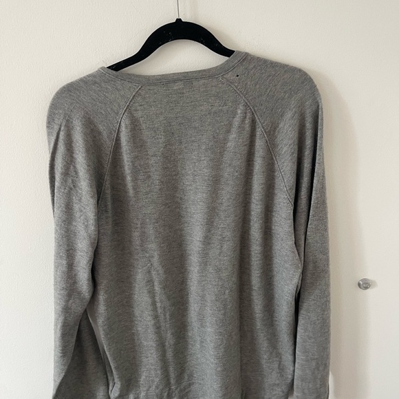 James Perse Grey Long Sleeve Wool Cashmere - Picture 6 of 7